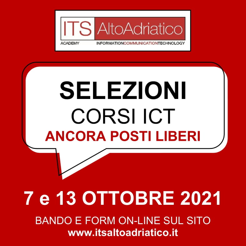Corsi ICT: prossime selezioni 7 ottobre a Pordenone e 13 ottobre a Amaro (UD) per gli ultimi posti disponibili
